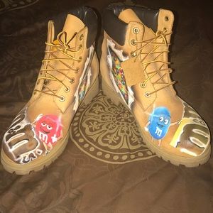 Custom M&M Timberland boots